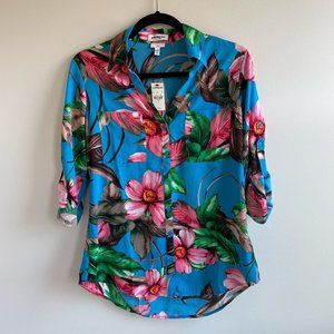 Express portofino shirt, floral, size m, NWT
